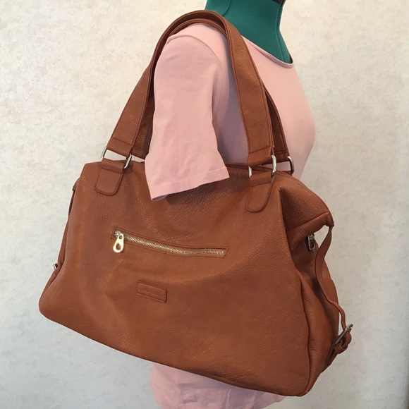CO LAB Peanut-coloured Vegan Large Hobo Bag